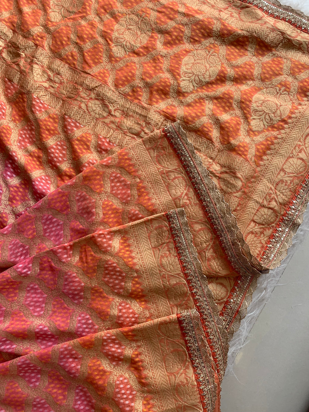 Patola Silk Saree with Banarasi Weaving 5912 02