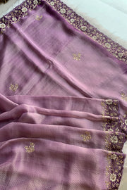Lilac Shaded Kanchipuram Silk Saree 5675 03