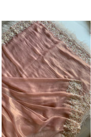 Peach Tissue Organza Saree 5801 05 (PRE ORDER)