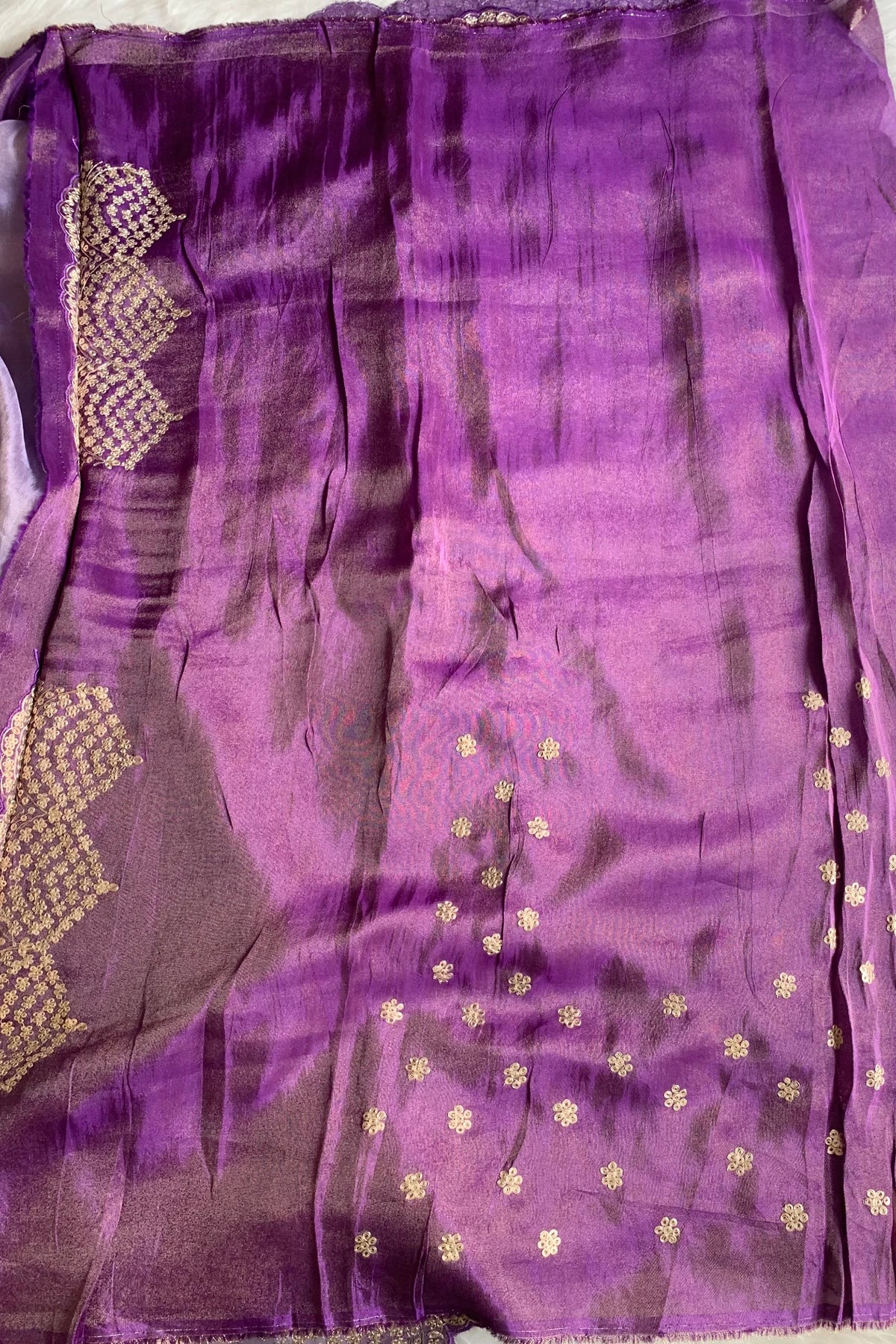 Lavender Tissue Saree 5700 13