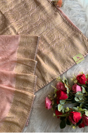 Peach Russian Silk Saree 4669 07