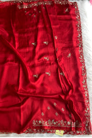 Red Russian Silk Saree 5660 03