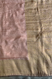 Peach Russian Silk Saree 4669 07