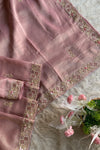 Peach Aari Thari Tissue Saree 5760 01