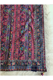 Blue Multicolor Printed Russian Silk Saree 5807 01