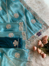 Tissue Saree with Dori, Stone & Thread Work 5915 12