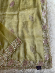 Organza Saree with Sequin, Pearl & Cutdana Work 5917 03