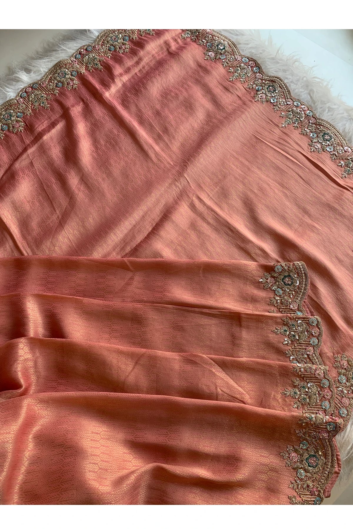 Blush Pink Kanchipuram Silk Saree 5687 16