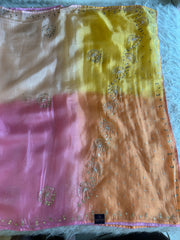 Multicolor Kora Silk Saree 5919 10