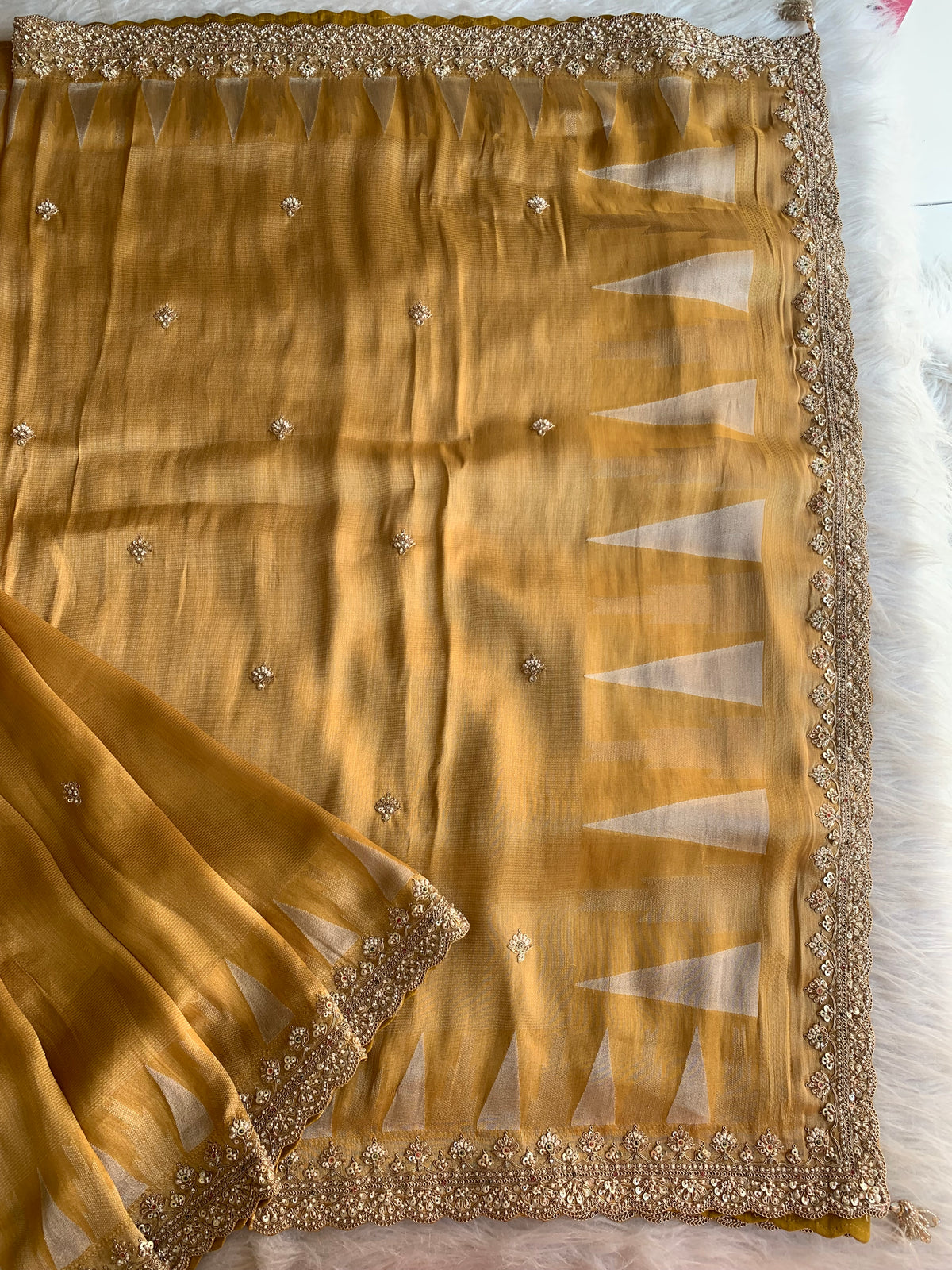 Mustard Kanjivaram Silk Saree 5881 01