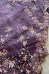 Purple Lilac Tissue Saree 5817 03