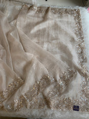 Designer Crush Organza Saree with Imported Sequin 5937 01