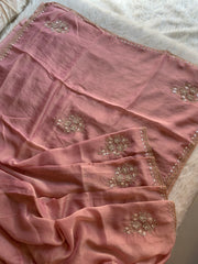 Pink Tissue Silk Saree 5891 11
