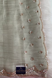 Ivory Crush Saree 5851 03