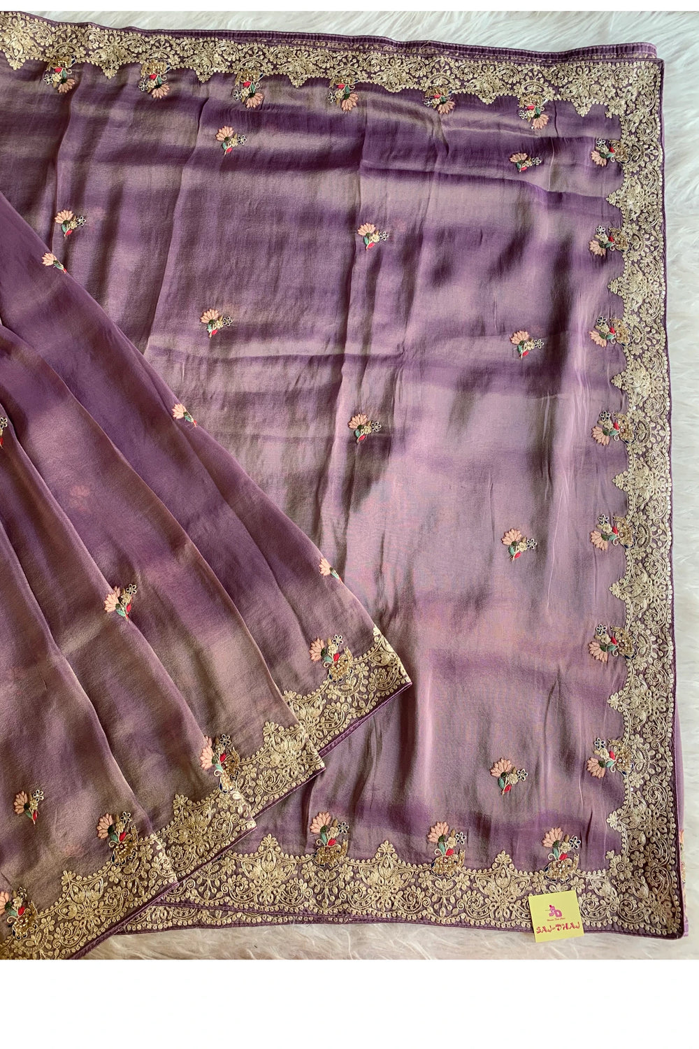 Purple Tissue Saree 5777 07