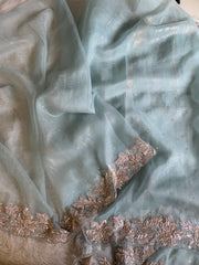Designer Crush Organza Saree with Imported Sequin 5937 01