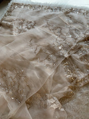 Designer Crush Organza Saree with Imported Sequin 5937 01