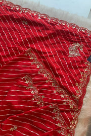 Leheriya Russian Silk Saree Gota Patti 5846 06