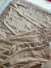 Silk Saree with Dori, Sequin & Thread Work 5915 01