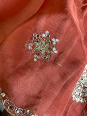 Kora Silk Saree with Gota 5919 05