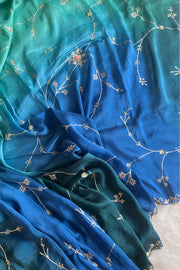 Three-Tone Habutai Silk Saree 5813 01 (PRE ORDER)