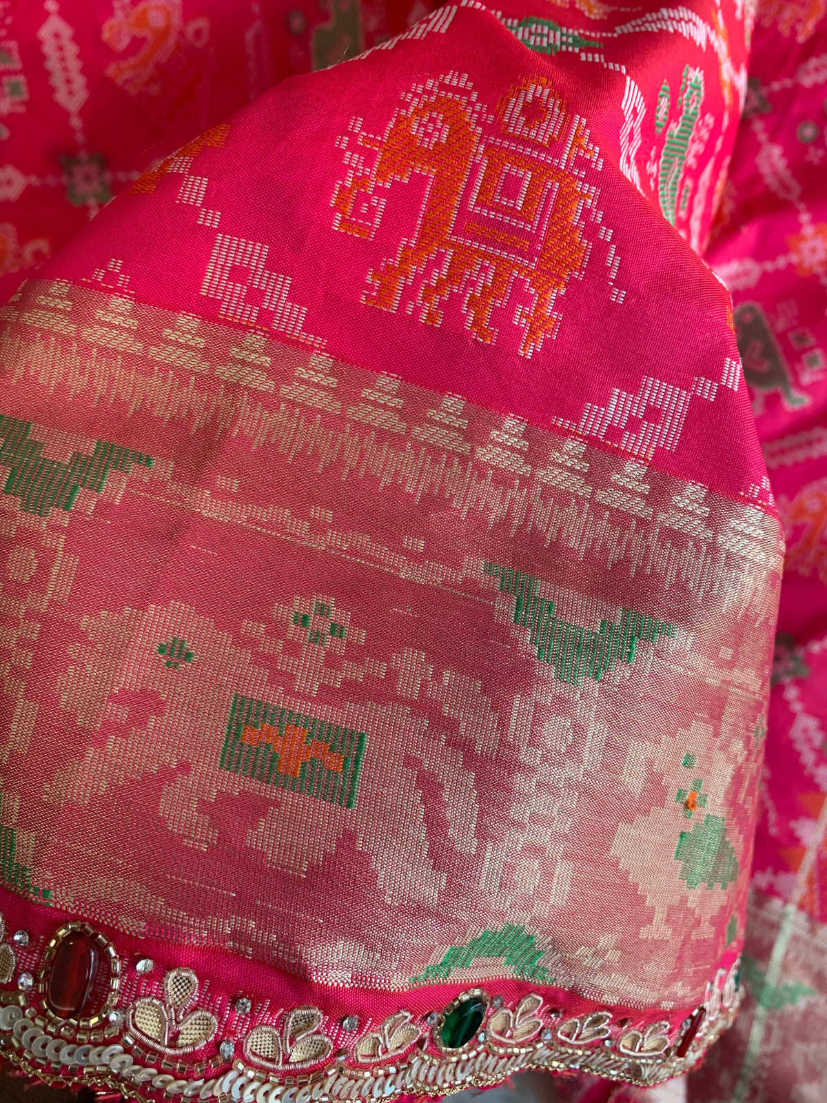 Patola Jewel Work Banarasi Saree 5901 09