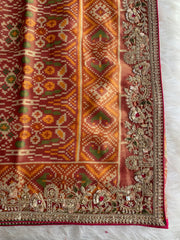 Patola Silk Saree with Dori, Sequin, Stone & Thread Work 5928 02