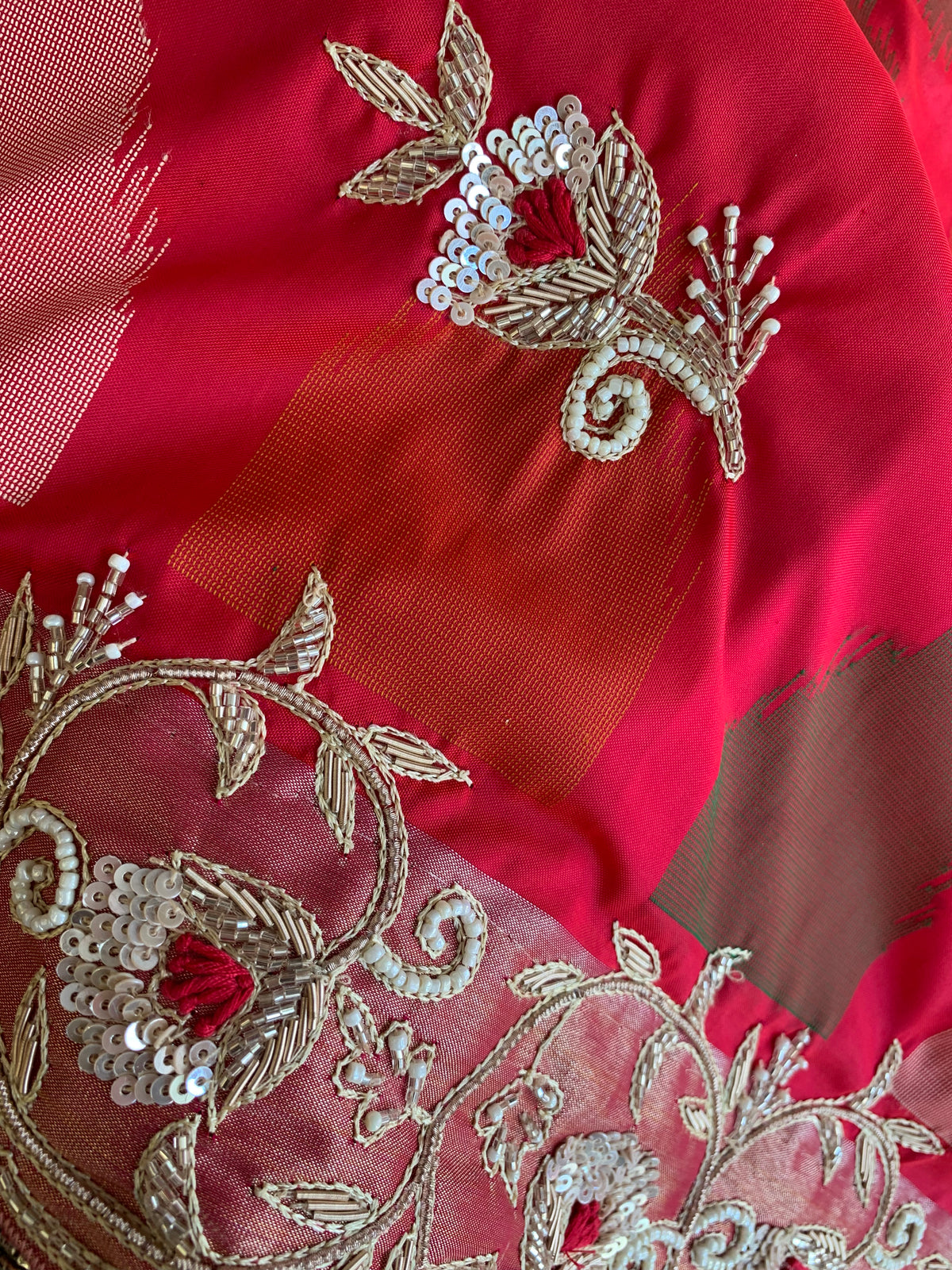 Red Patola Silk Saree 5882 05