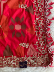 Red Patola Silk Saree 5882 05