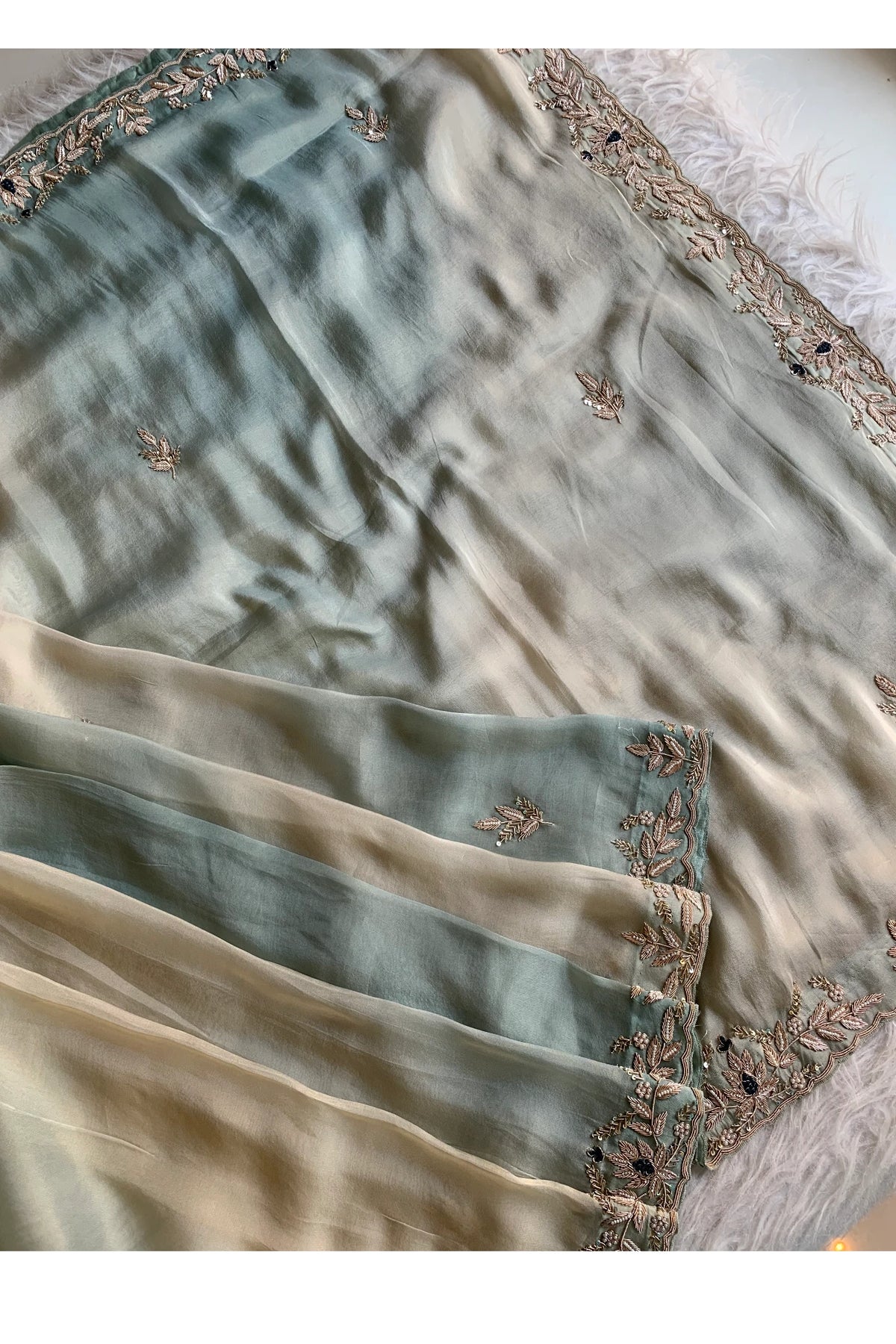 Light Blue Soft Tissue Saree 5647 10