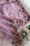 Light Purple Chinnon Saree 5786 14