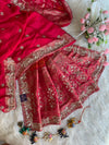 Red Banarasi Gharchola Saree 5888 02
