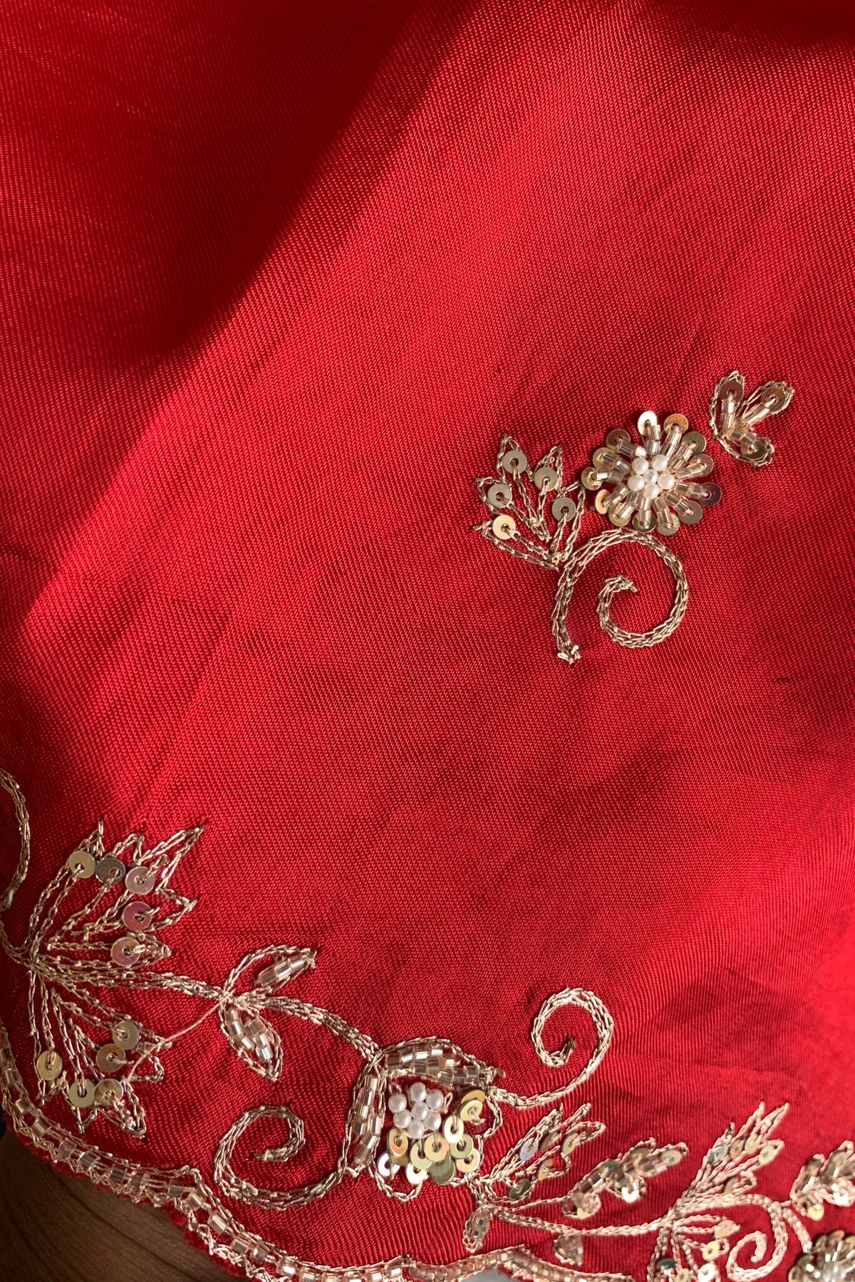 Red Russian Silk Saree 5660 03