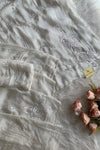 White Embellished Habutai Silk Saree 5365 12