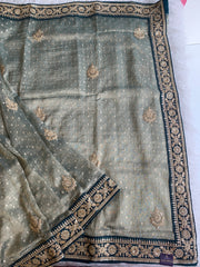 Banarasi Saree with Dori, Gota, Sequin & Pearl Work 5929 01