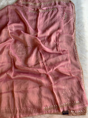 Pink Tissue Silk Saree 5891 11