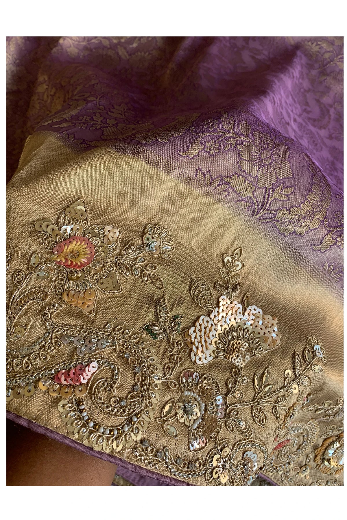 Purple Kanchipuram Silk Saree 5775 02