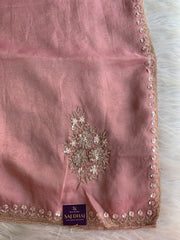 Pink Tissue Silk Saree 5891 11