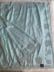 Crepe Saree with Pearl & Stone Work 5915 15