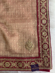 Banarasi Saree with Dori, Gota, Sequin & Pearl Work 5929 01