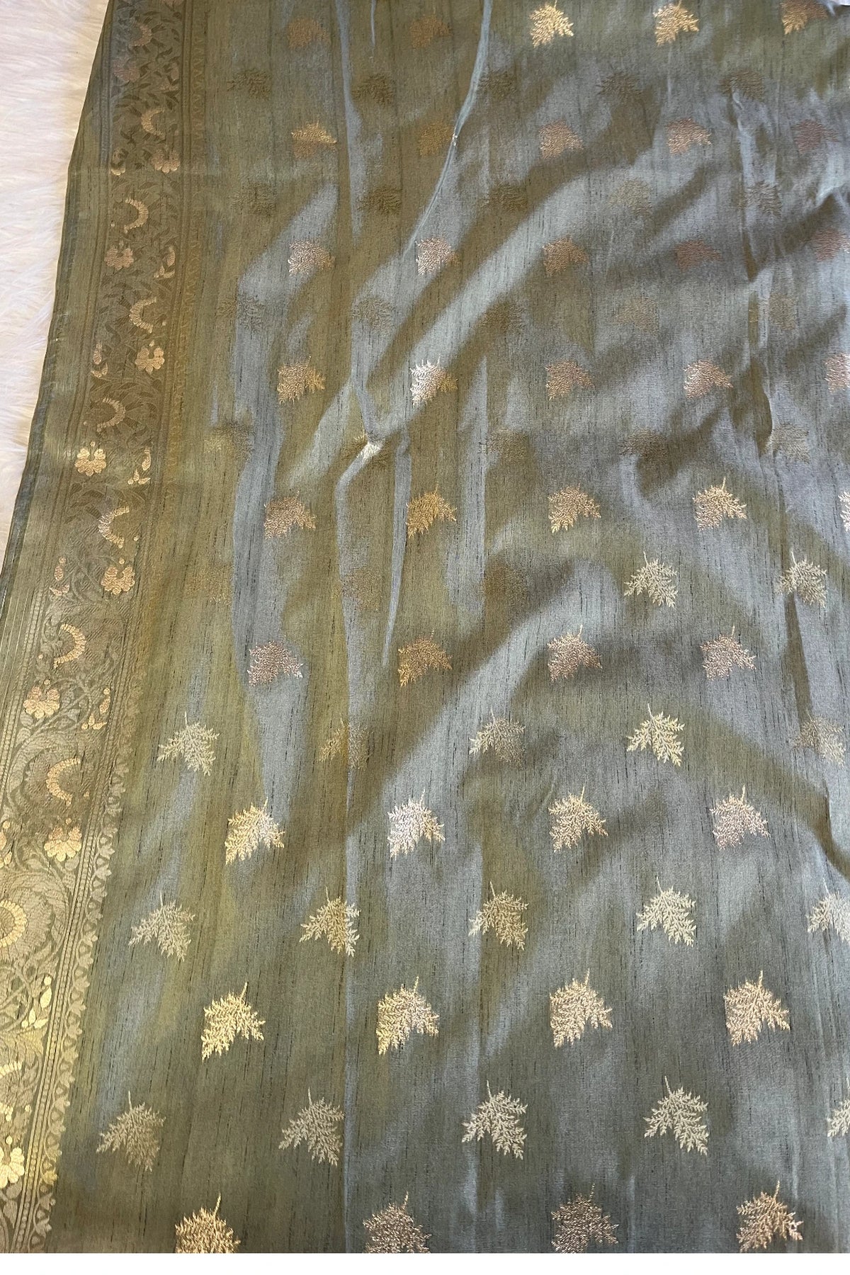 Sap Green Kanchi Silk Saree   5314 06