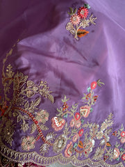 Silk Saree with Dori, Sequin & Thread Work 5915 01