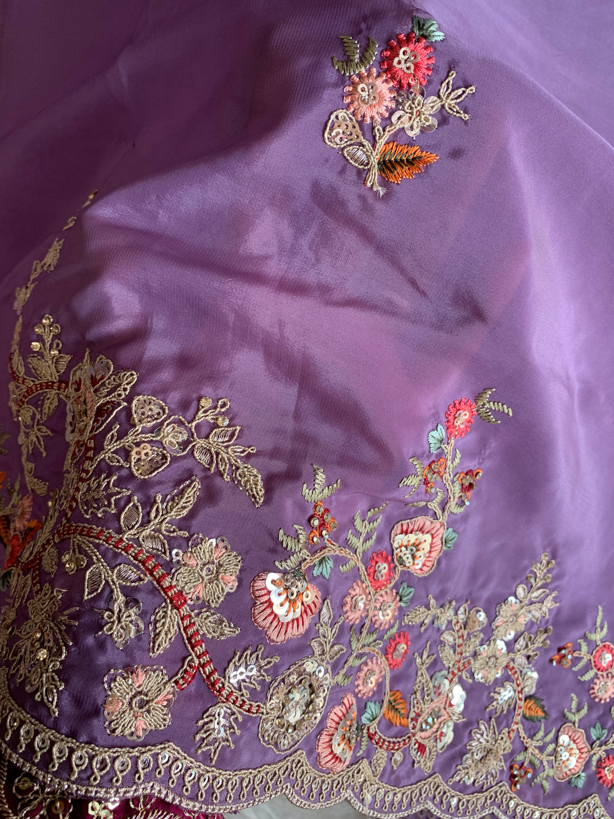 Silk Saree with Dori, Sequin & Thread Work 5915 01