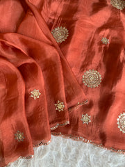 Kora Silk Saree with Gota 5919 05