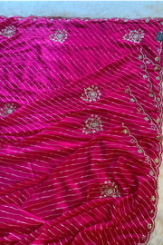 Leheriya Russian Silk Saree Gota Patti 5846 05