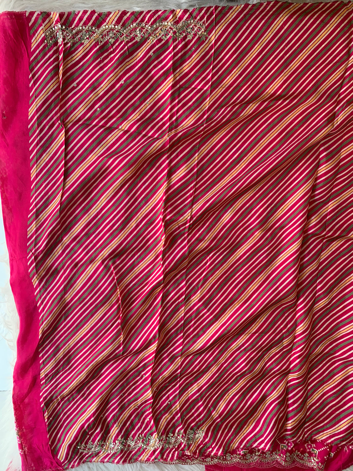 Pink Patola Modal Silk Saree with Elephant Motifs 5871 09