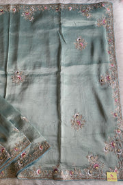 Mint Green Tissue Saree 5360 10