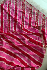 Pallu Jaal Leheriya Saree 5837 02 (PRE ORDER)