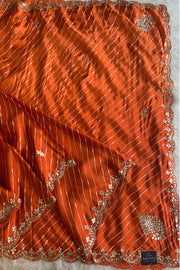 Leheriya Russian Silk Saree Gota Patti 5846 06
