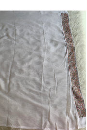 Ivory Chikankari Saree 5758 05